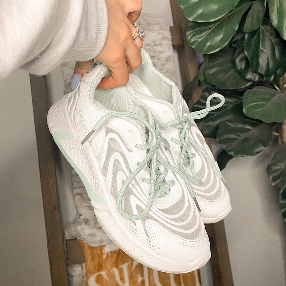 Shein Mesh Panel Chunky Sneakers